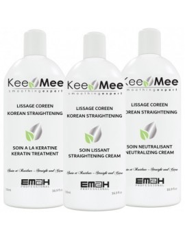 Kee Mee Lissage Coréen EM2H Kit 3 X 500 ml